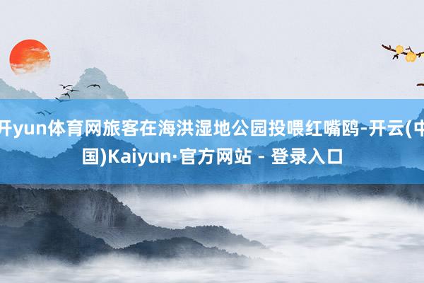 开yun体育网旅客在海洪湿地公园投喂红嘴鸥-开云(中国)Kaiyun·官方网站 - 登录入口