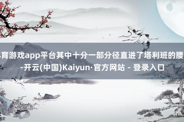 体育游戏app平台其中十分一部分径直进了塔利班的腰包-开云(中国)Kaiyun·官方网站 - 登录入口